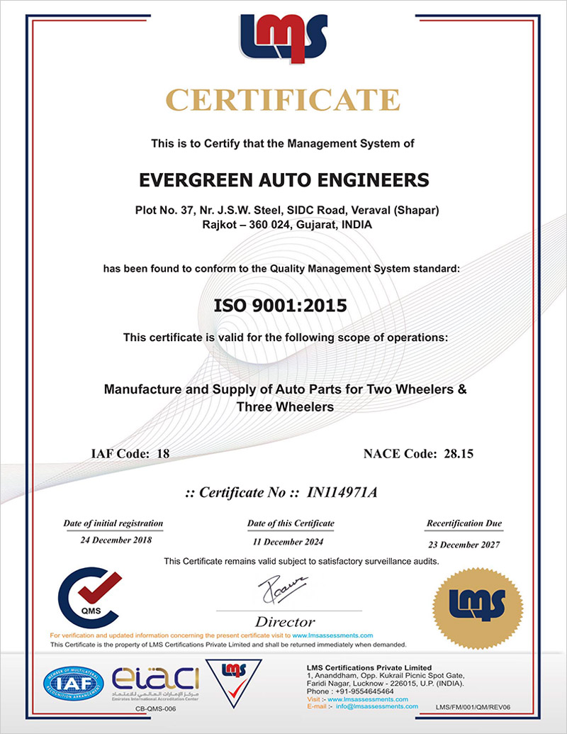 ISO Certified